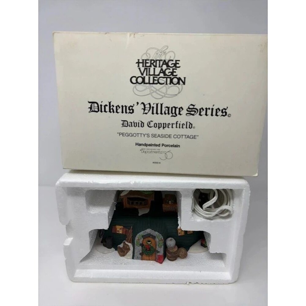 Dept56 heritage village collection dickens’ village peggotty’s seaside cottage